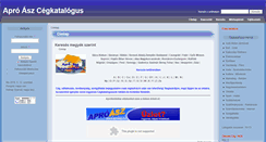 Desktop Screenshot of cegkatalogus.aproasz.hu